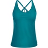 image:imageWomens Tankini Top Only Athletic Swim Top Modest Tankini Swimsuit No Bottom  V Neck Adjustable Strap Cross Geometric Straps Removable cup Loose fit Full LiningTeal