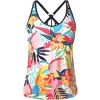image:imageWomens Tankini Top Only Athletic Swim Top Modest Tankini Swimsuit No Bottom  V Neck Adjustable Strap Cross Geometric Straps Removable cup Loose fit Full LiningColorful Floral