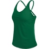 image:imageWomens Tankini Top Only Athletic Swim Top Modest Tankini Swimsuit No Bottom  V Neck Adjustable Strap Cross Geometric Straps Removable cup Loose fit Full LiningGreen