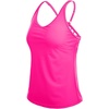 image:imageWomens Tankini Top Only Athletic Swim Top Modest Tankini Swimsuit No Bottom  V Neck Adjustable Strap Cross Geometric Straps Removable cup Loose fit Full LiningHot Pink