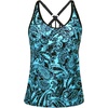 image:imageWomens Tankini Top Only Athletic Swim Top Modest Tankini Swimsuit No Bottom  V Neck Adjustable Strap Cross Geometric Straps Removable cup Loose fit Full LiningBlue Paisley