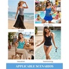 image:imageWomens Underwire Tankini Top Only Tummy Control Push Up Swimsuit Top  Twist Front Sweetheart Neckline Unremovable Cups Push Up Bra Criss Cross Back Adjustable StrapsColorful Leopard