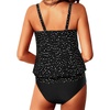 image:imageYonique Two Piece Tankini Swimsuits for Women Blouson Bathing Suits Modest SwimwearBlack Dot