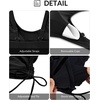 image:imageYonique Women Blouson Tankini Swimsuits Two Piece Bathing Suits with Shorts  Adjustable straps Drawstring side shorts Athletic swim set Add removable cups to customize shapeBlue Wavy Pattern