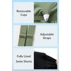 image:imageYonique Women Blouson Tankini Swimsuits Two Piece Bathing Suits with Shorts  Adjustable straps Drawstring side shorts Athletic swim set Add removable cups to customize shapeArmy Green