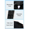 image:imageYonique Women Blouson Tankini Swimsuits Two Piece Bathing Suits with Shorts  Adjustable straps Drawstring side shorts Athletic swim set Add removable cups to customize shapeBlack Tankini