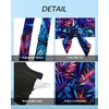 image:imageYonique Womens Blouson Tankini Swim Top Loose Fit Strappy Bathing Suit  Removable cups for custom shaping Tummy Control SwimwearBlue Purple Leaves