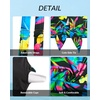 image:imageYonique Womens Blouson Tankini Swim Top Loose Fit Strappy Bathing Suit  Removable cups for custom shaping Tummy Control SwimwearColorful  Leaves