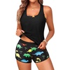 Black Colorful Dinosaur