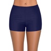 image:imageSwim Shorts Tankini Bottoms Mid Waist Swimsuit Bottoms Available in Plus  Elastic Band For Flat Stomach Boyleg Hem For AntiChafing Flat Seams To Avoid Rubbing Active Design For Pool Aerobics03 Navy Blue