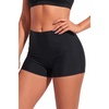 image:imageSwim Shorts Tankini Bottoms Mid Waist Swimsuit Bottoms Available in Plus  Elastic Band For Flat Stomach Boyleg Hem For AntiChafing Flat Seams To Avoid Rubbing Active Design For Pool Aerobics03 Black