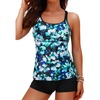 Blue Green Floral