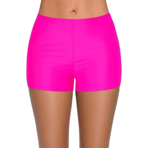 image:imageSwim Shorts Tankini Bottoms Mid Waist Swimsuit Bottoms Available in Plus  Elastic Band For Flat Stomach Boyleg Hem For AntiChafing Flat Seams To Avoid Rubbing Active Design For Pool AerobicsHot Pink