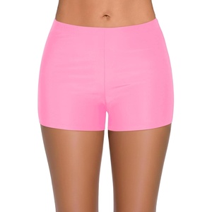 image:imageSwim Shorts Tankini Bottoms Mid Waist Swimsuit Bottoms Available in Plus  Elastic Band For Flat Stomach Boyleg Hem For AntiChafing Flat Seams To Avoid Rubbing Active Design For Pool AerobicsLight Pink