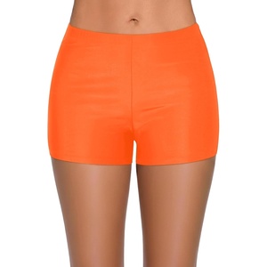 image:imageSwim Shorts Tankini Bottoms Mid Waist Swimsuit Bottoms Available in Plus  Elastic Band For Flat Stomach Boyleg Hem For AntiChafing Flat Seams To Avoid Rubbing Active Design For Pool AerobicsOrange