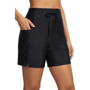 image:imageYonique Womens Swim Shorts Bathing Suits Bottoms Swimsuit BottomsAvailable in PlusWith Pockets Black